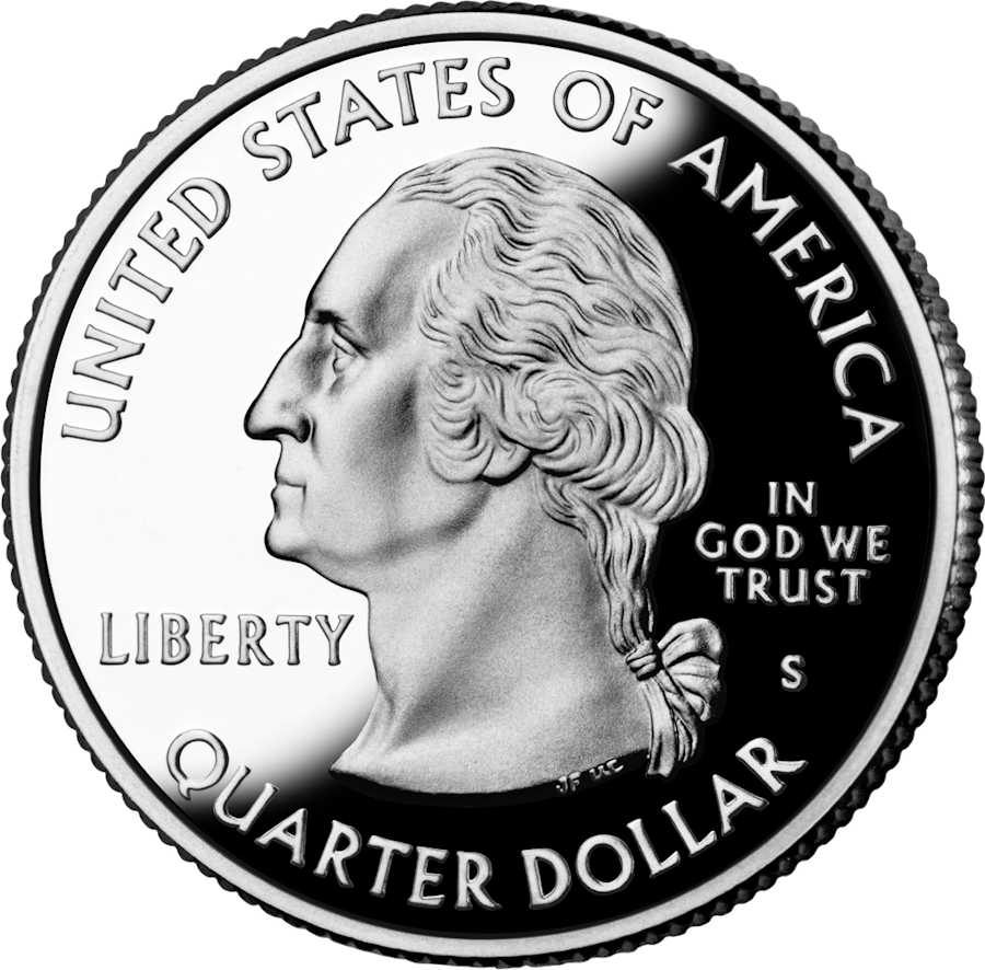 Wyoming state quarter obverse